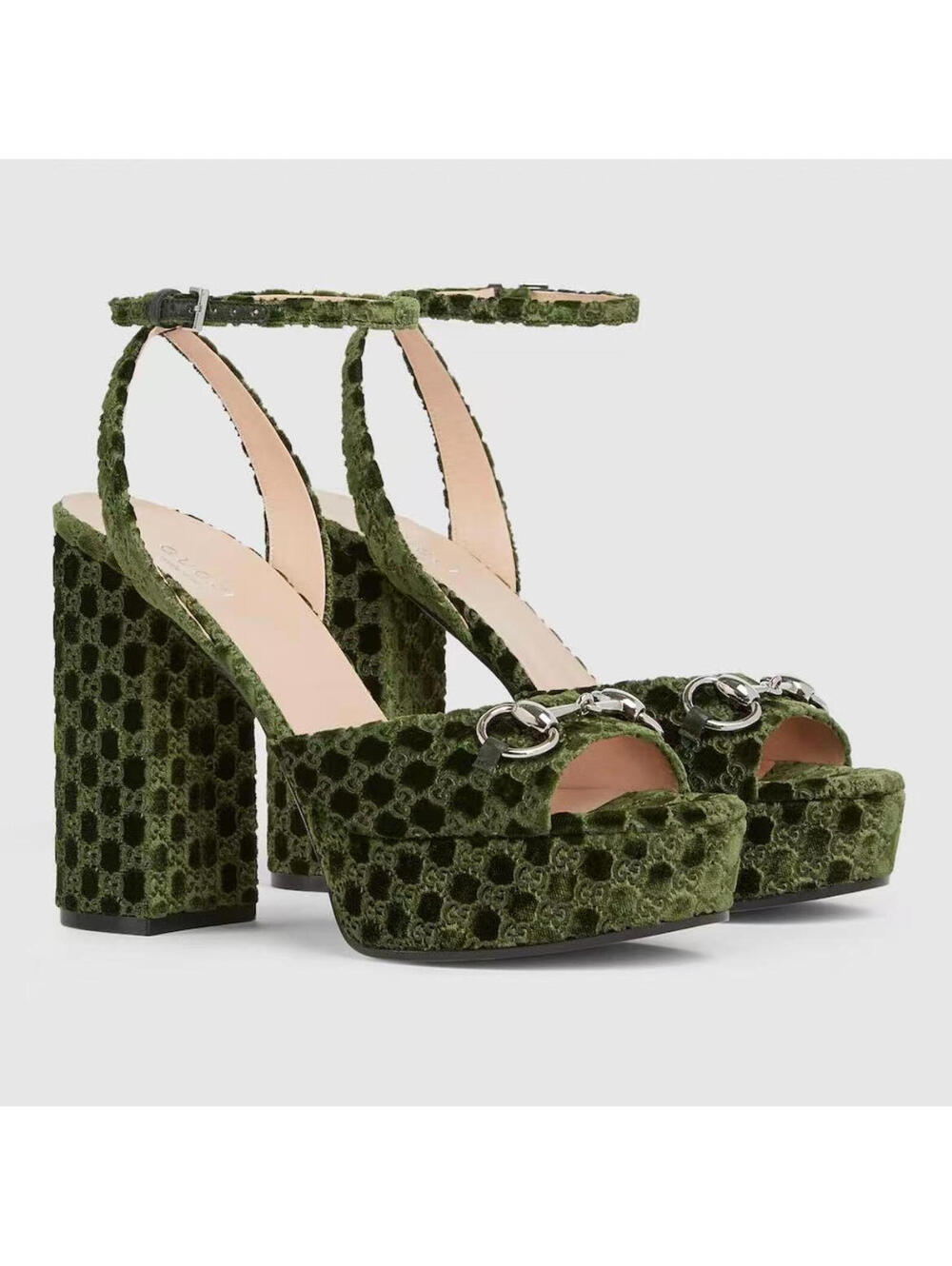 Gucci Horsebit GG Platform Sandals (PLEASE REQUEST YOUR SIZE FOR PURCHASING)